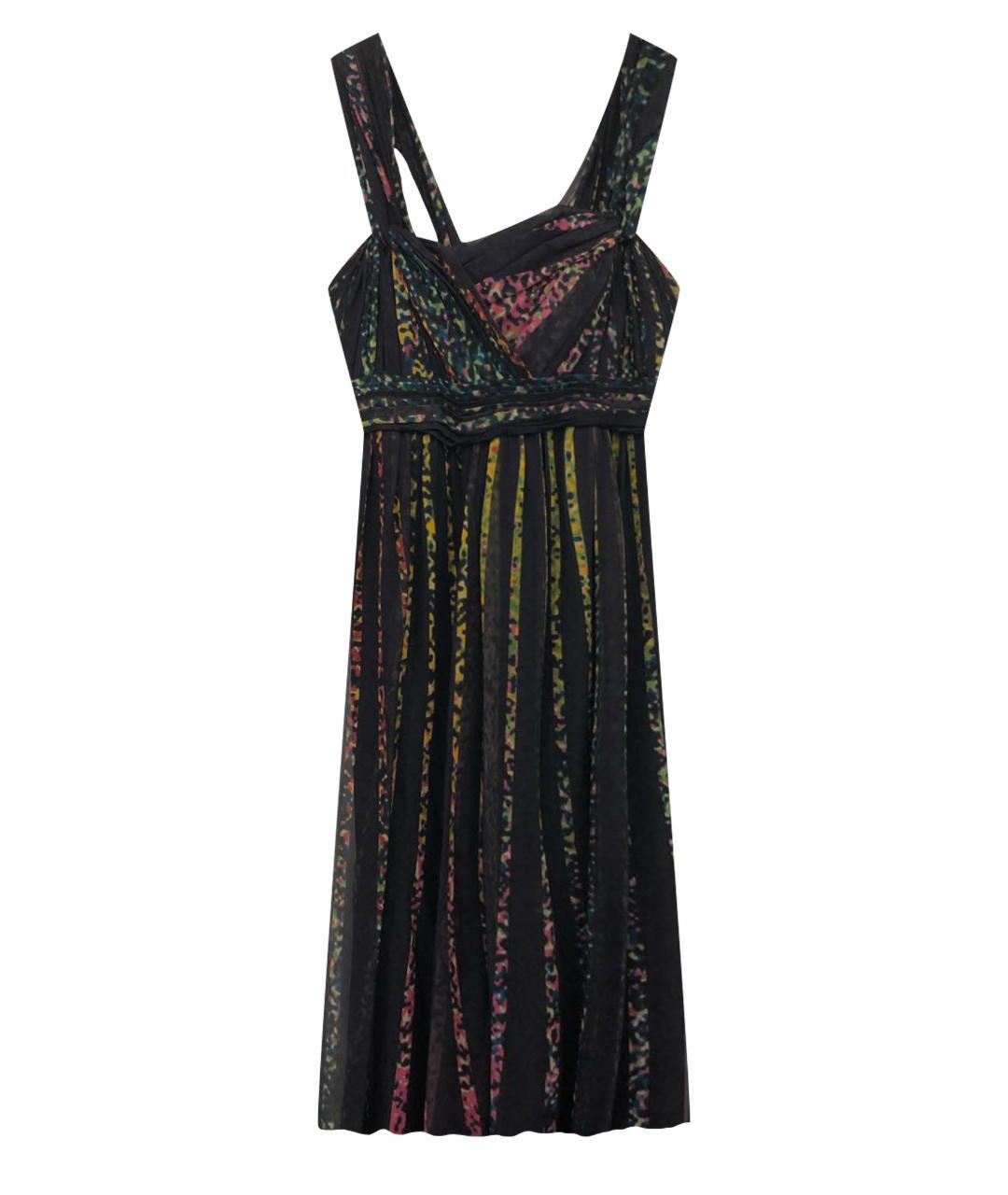 ELIE SAAB Мульти шелковое платье, фото 1