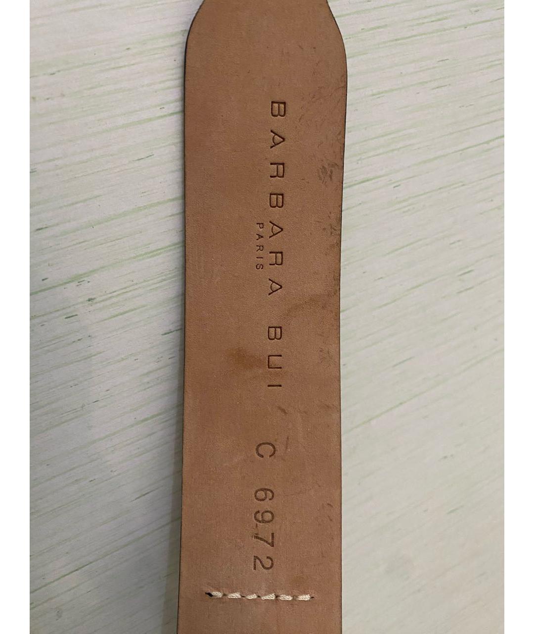 BARBARA BUI Черный кожаный браслет, фото 4