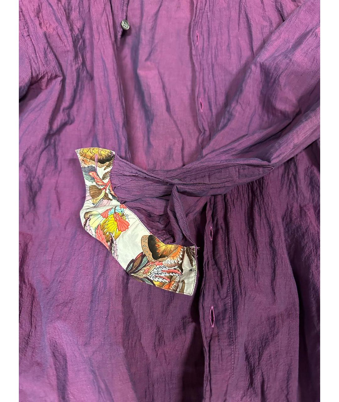 CHRISTIAN LACROIX Бордовая хлопковая кэжуал рубашка, фото 5