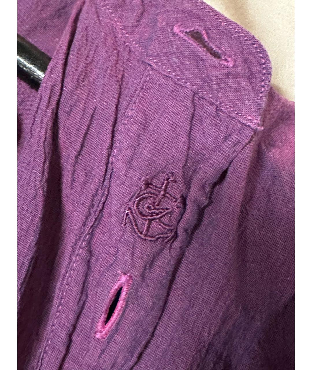 CHRISTIAN LACROIX Бордовая хлопковая кэжуал рубашка, фото 8