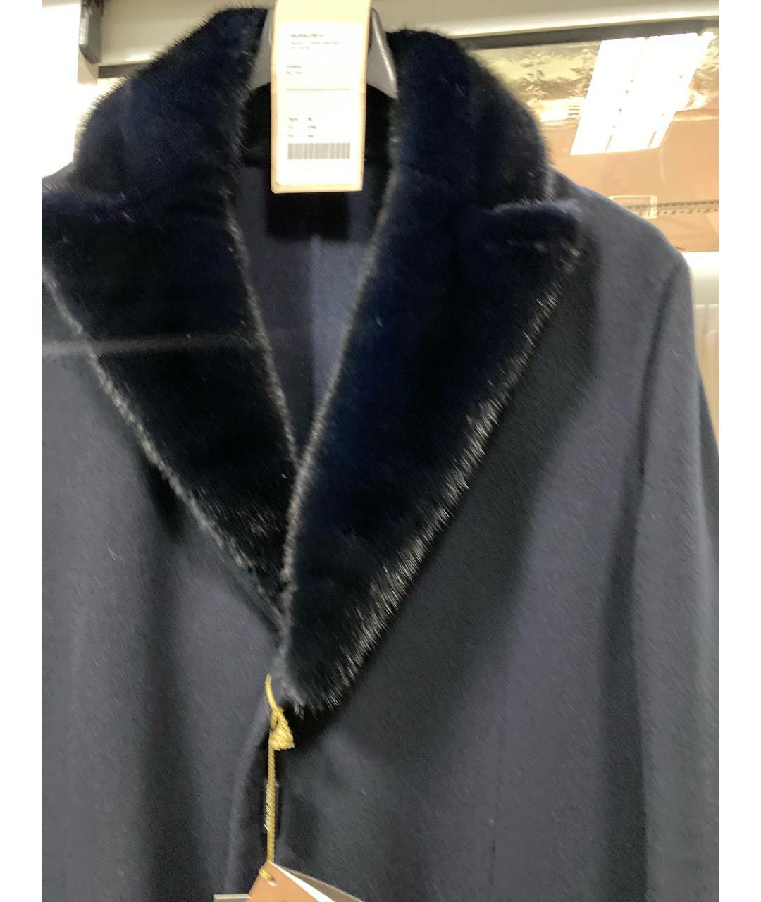 MANZONI 24 Темно-синее кашемировое пальто, фото 5