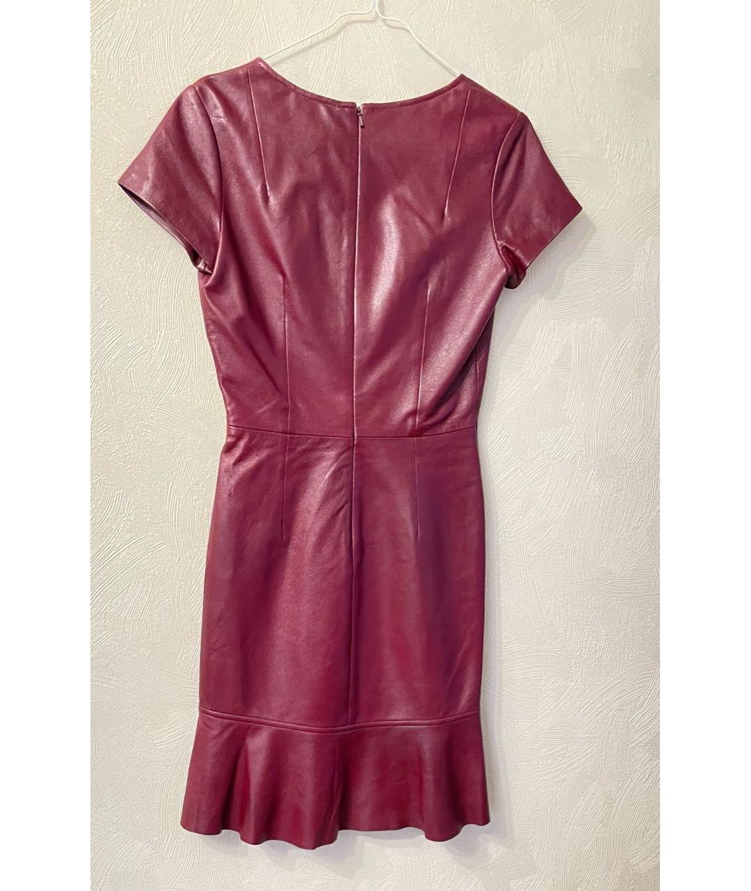 IRIS & INK  Бордовое кожаное платье, фото 2