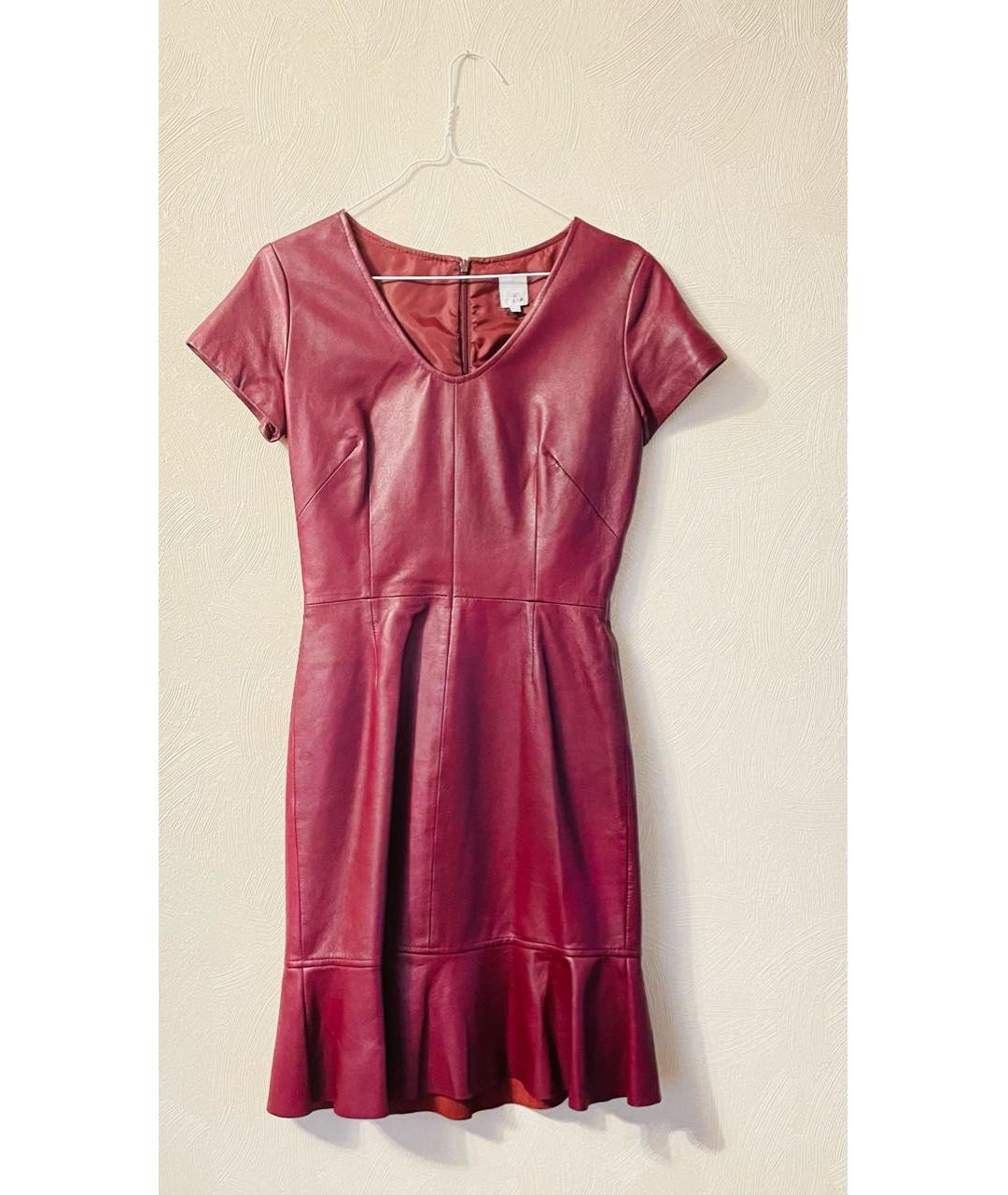 IRIS & INK  Бордовое кожаное платье, фото 7