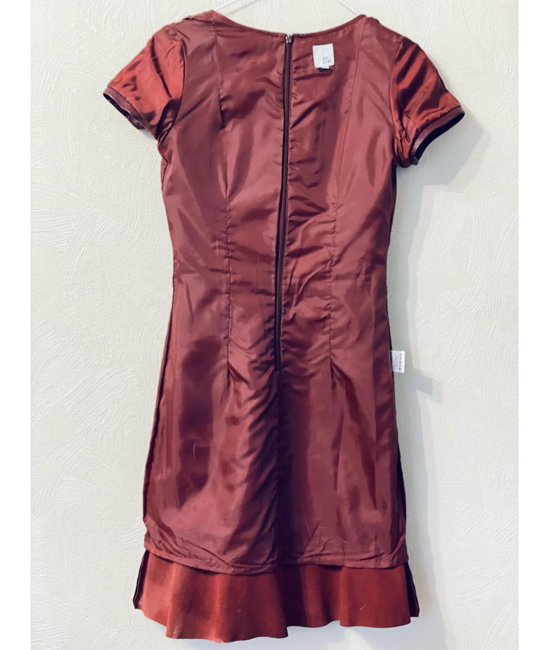 IRIS & INK  Бордовое кожаное платье, фото 3