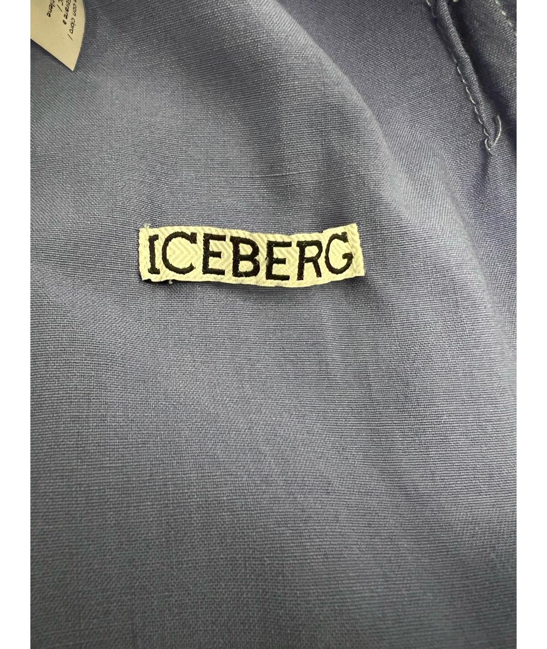 ICEBERG Голубой шерстяной пиджак, фото 6