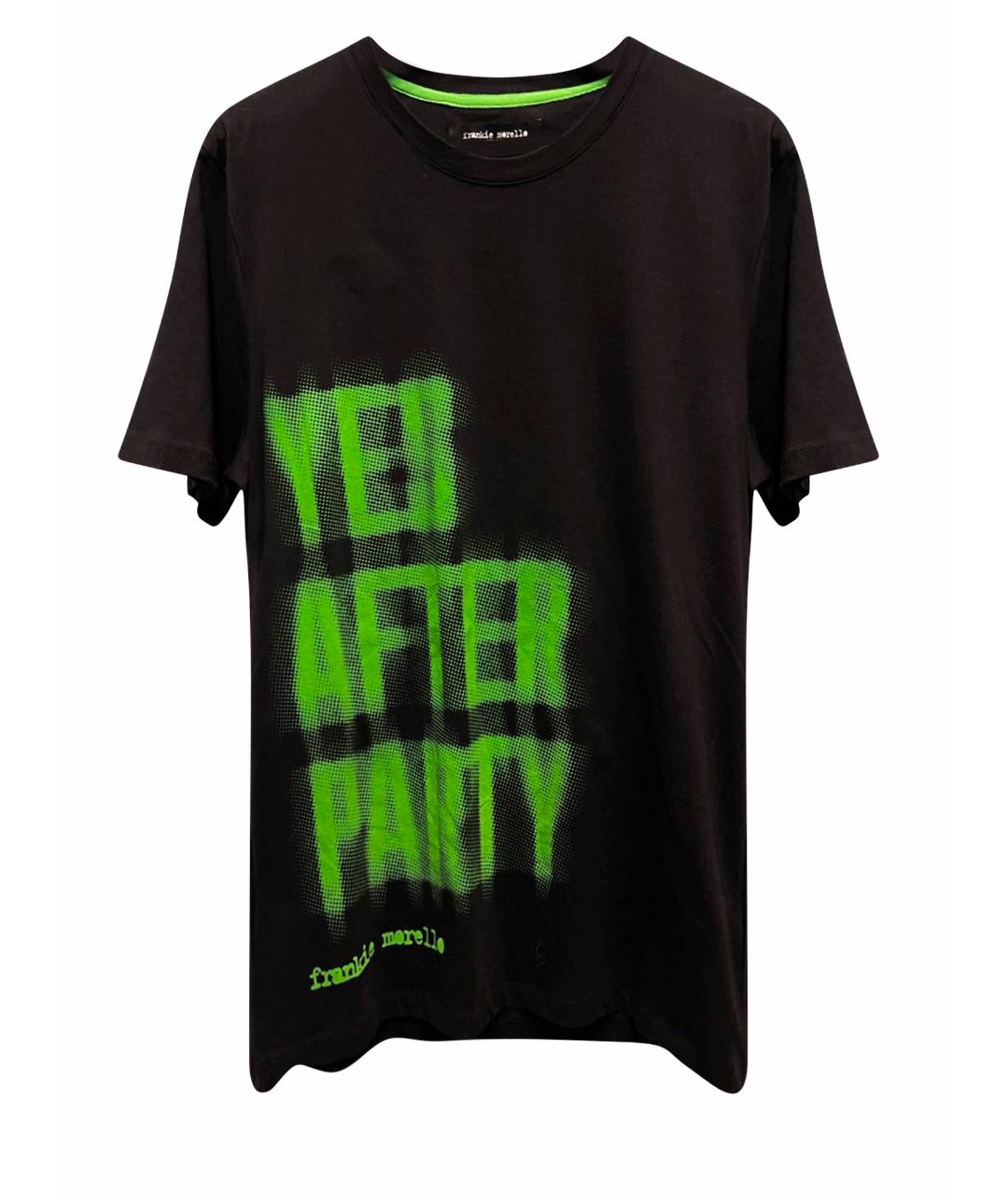 FRANKIE MORELLO Черная хлопковая футболка, фото 1