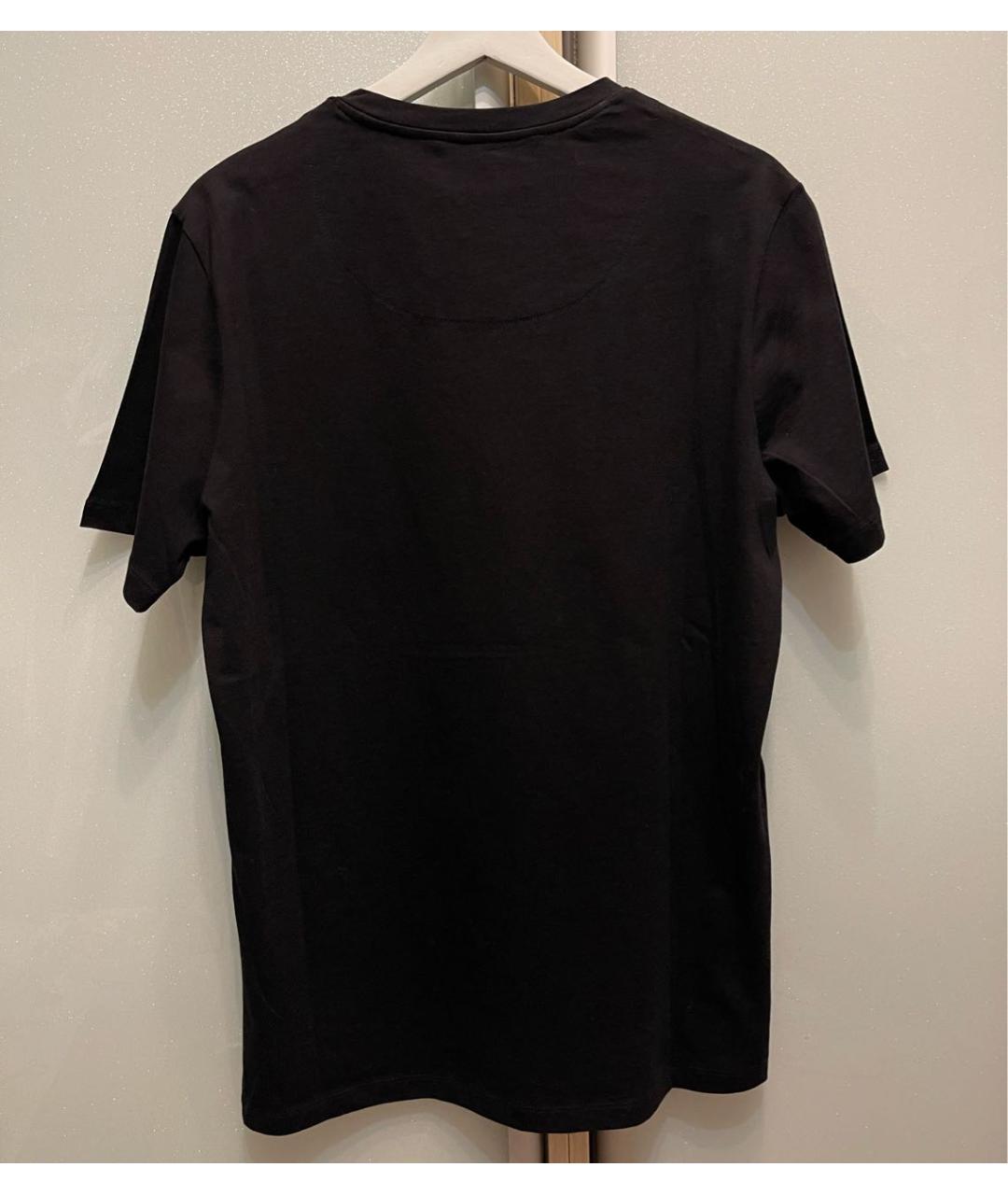 FRANKIE MORELLO Черная хлопковая футболка, фото 2