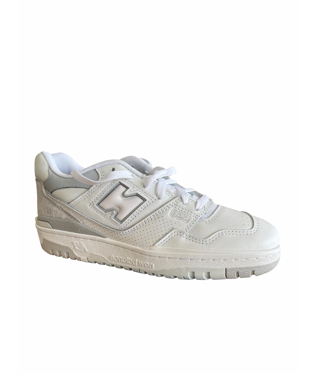 NEW BALANCE Белые кожаные кроссовки, фото 1