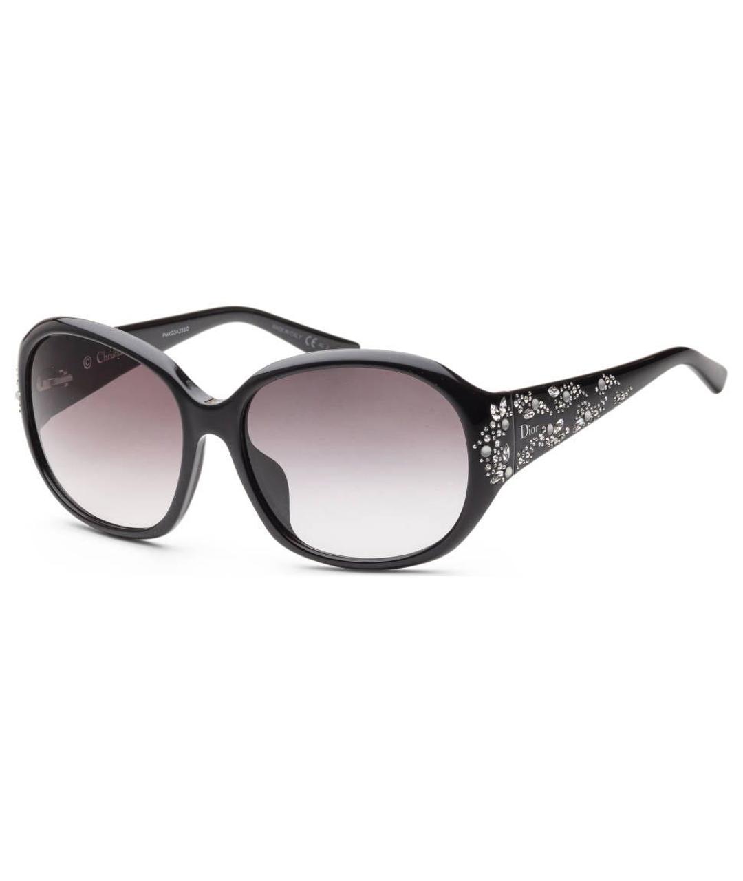 CHRISTIAN DIOR Черные пластиковые солнцезащитные очки, фото 1