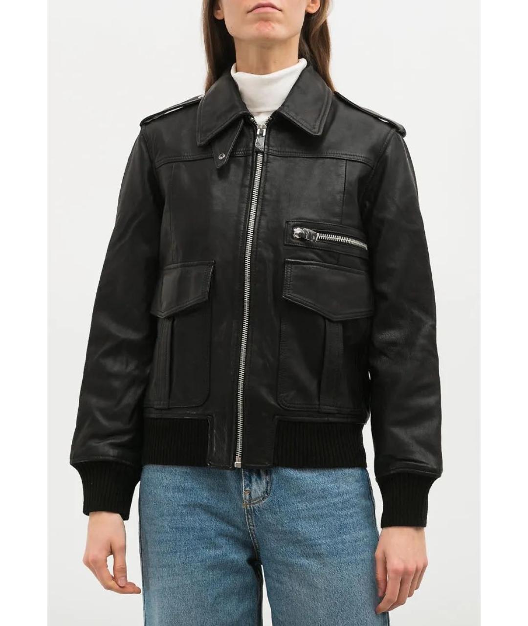 ZADIG & VOLTAIRE Черная кожаная куртка, фото 5