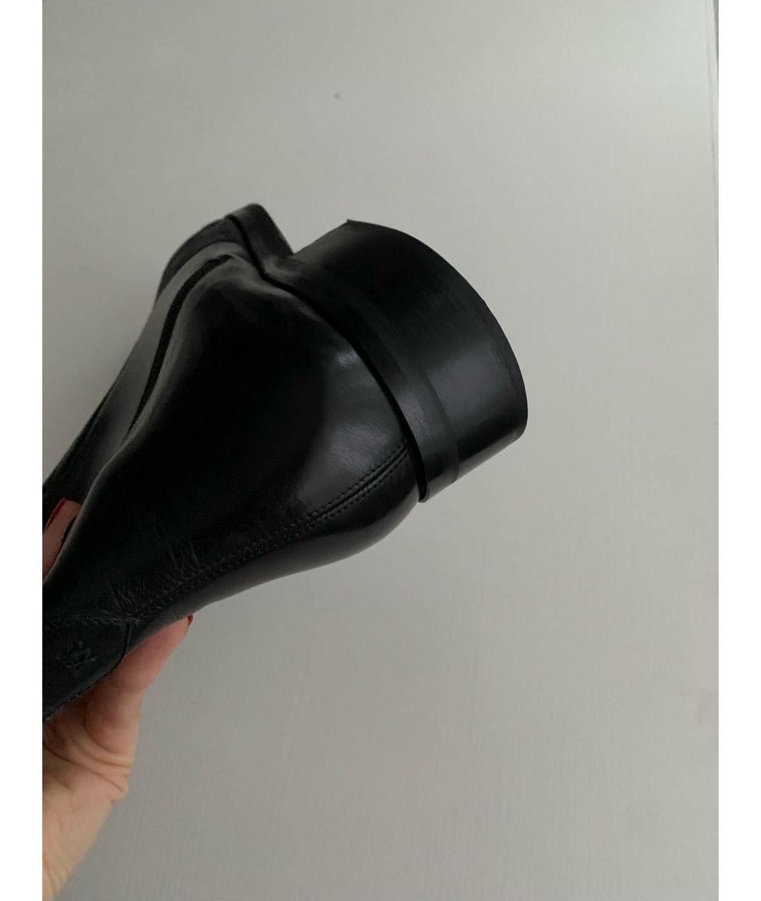 ARTIOLI Черные высокие ботинки из экзотической кожи, фото 7