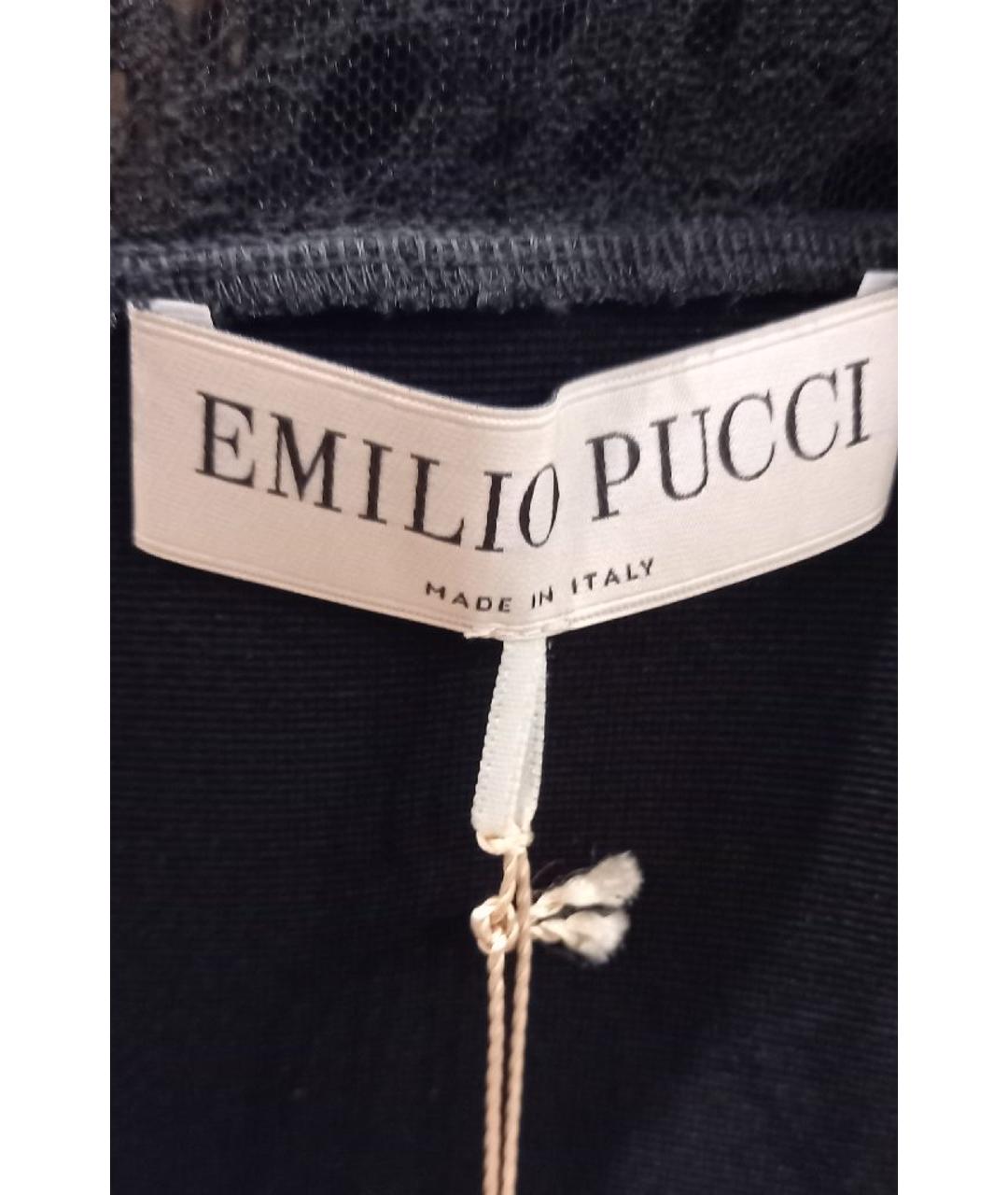 EMILIO PUCCI Черное вискозное платье, фото 5