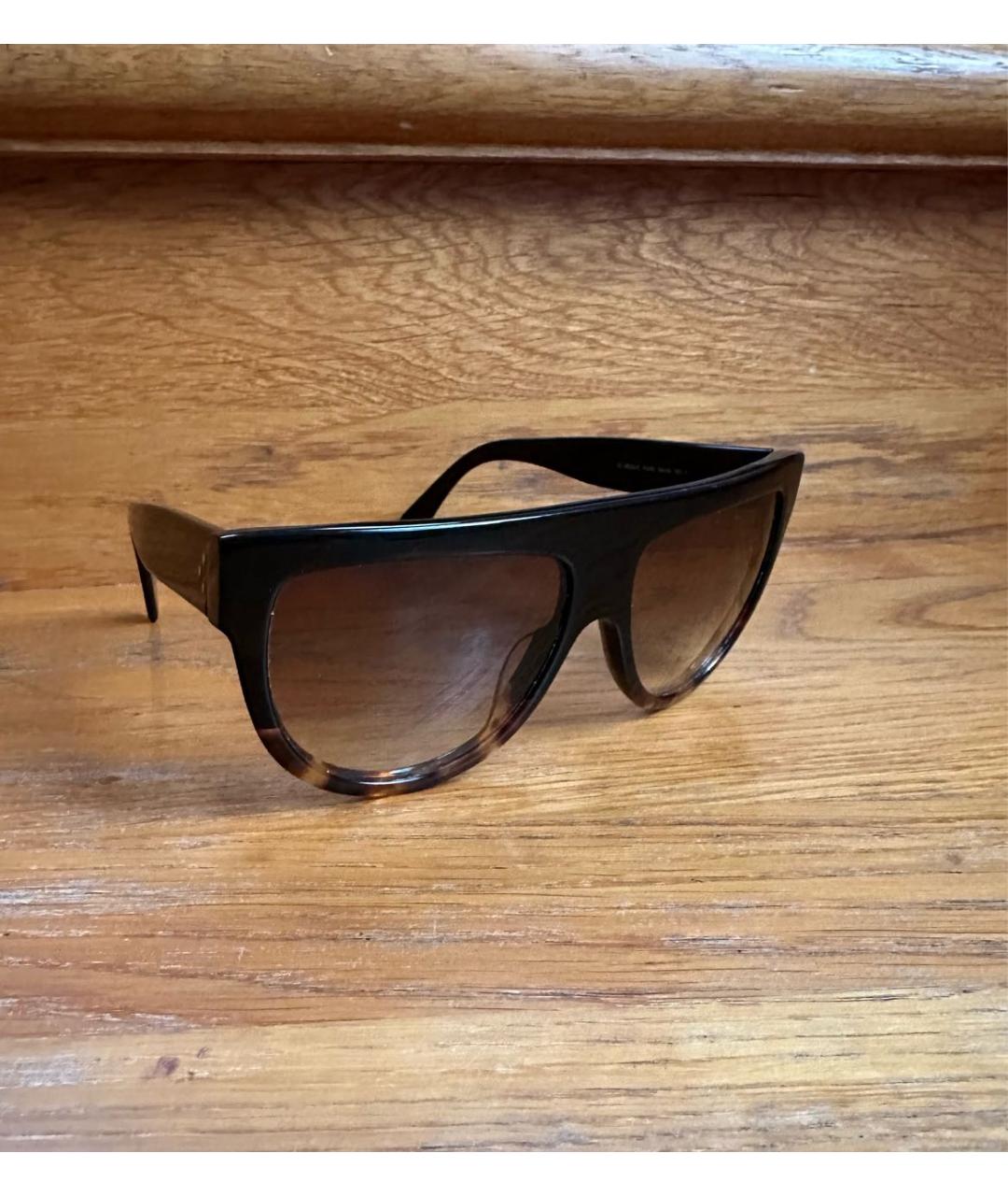 CELINE PRE-OWNED Черные солнцезащитные очки, фото 5