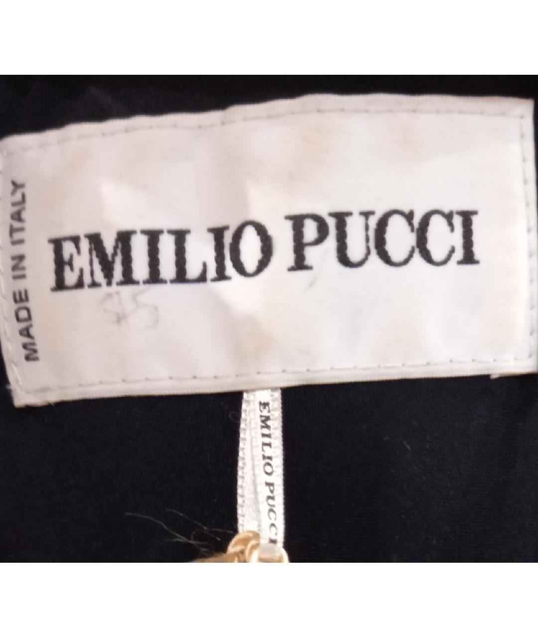 EMILIO PUCCI Черное вискозное платье, фото 6