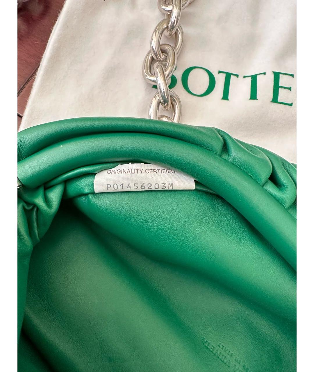 BOTTEGA VENETA Зеленая кожаная поясная сумка, фото 6