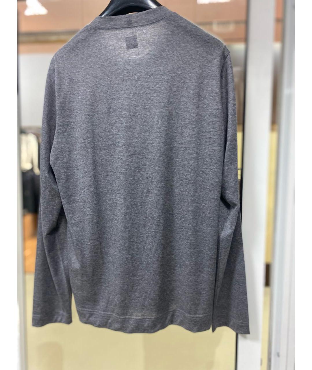 FEDELI Серый шерстяной джемпер / свитер, фото 2
