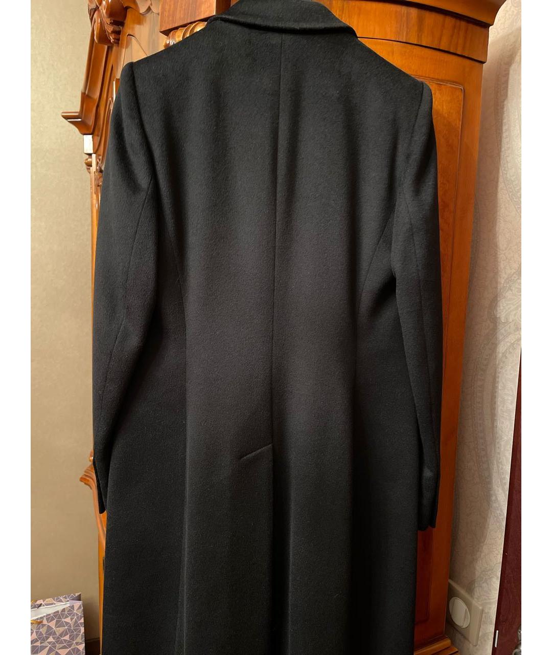 LUCIANO BARBERA Черное шерстяное пальто, фото 2