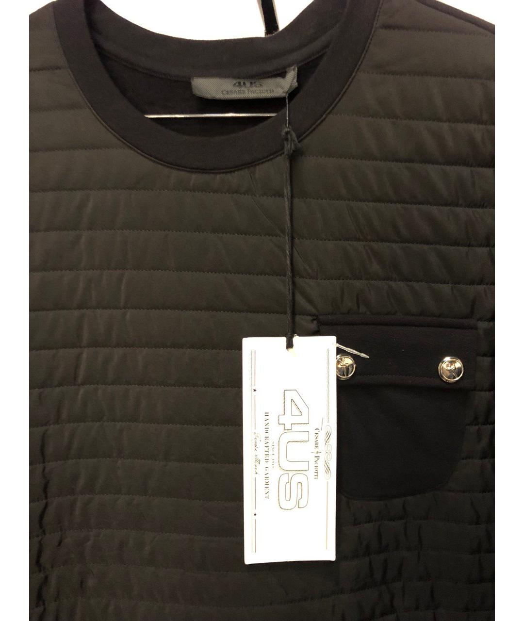 CESARE PACIOTTI Черный хлопковый спортивный костюм, фото 7