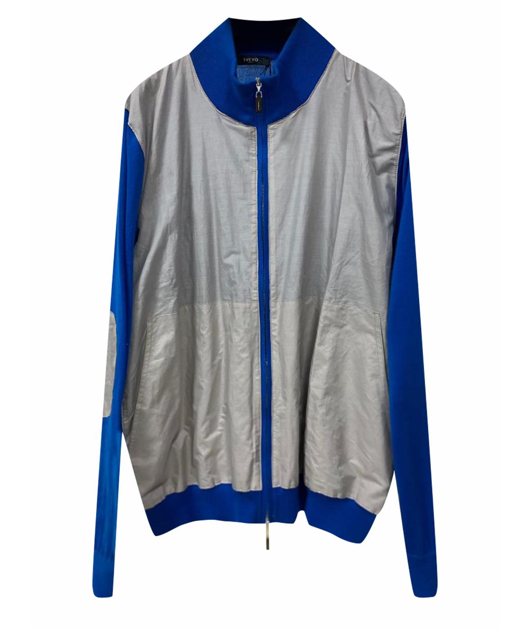 SVEVO Синяя кашемировая спортивная куртка, фото 1