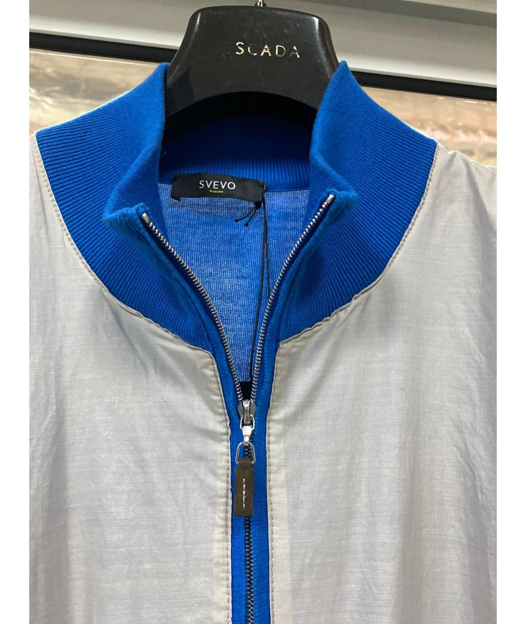 SVEVO Синяя кашемировая спортивная куртка, фото 3