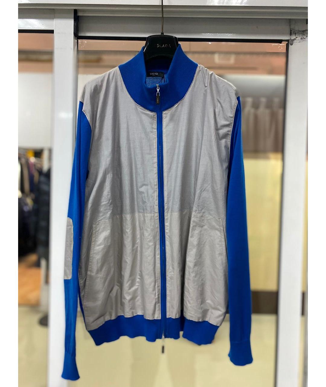 SVEVO Синяя кашемировая спортивная куртка, фото 5