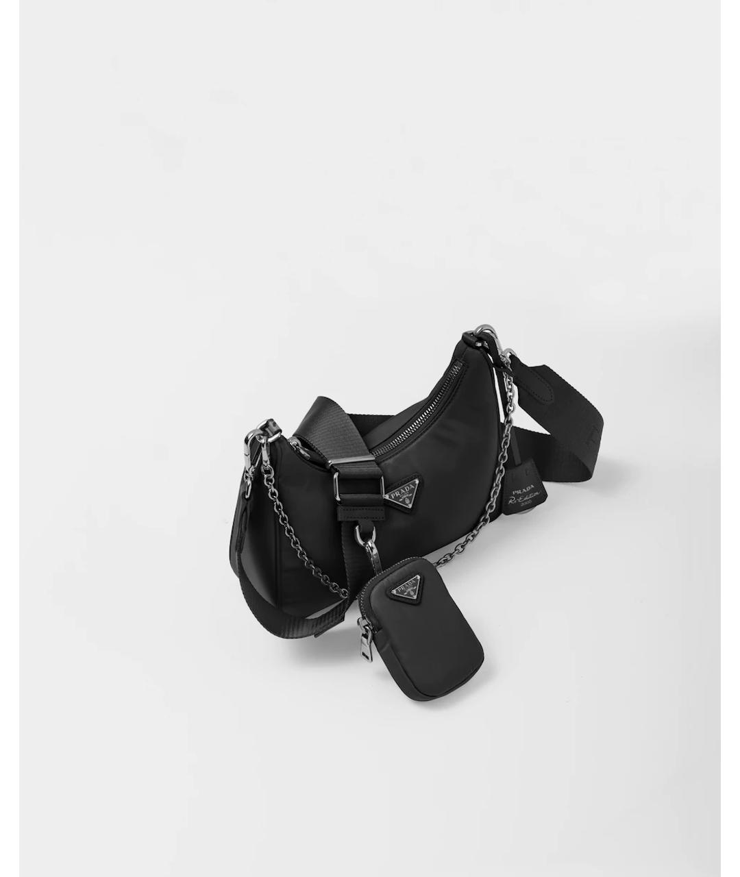 PRADA Черная сумка через плечо, фото 2