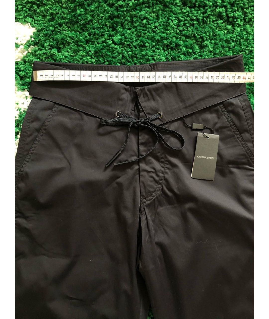 GIORGIO ARMANI Черные хлопковые классические брюки, фото 6