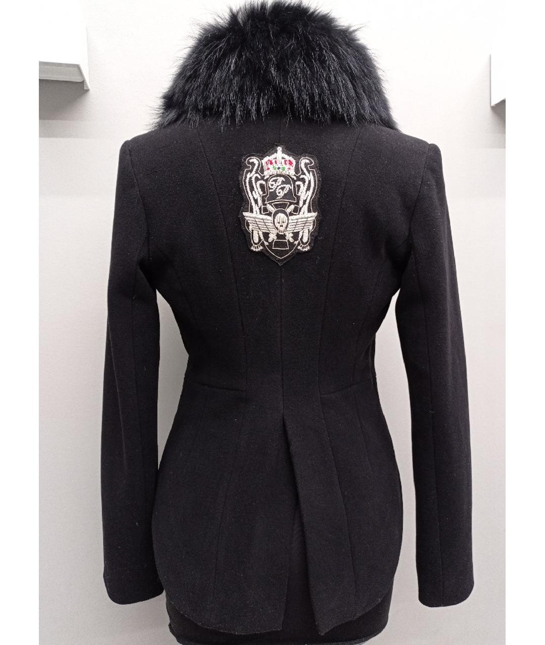 PHILIPP PLEIN Черный синтетический жакет/пиджак, фото 3