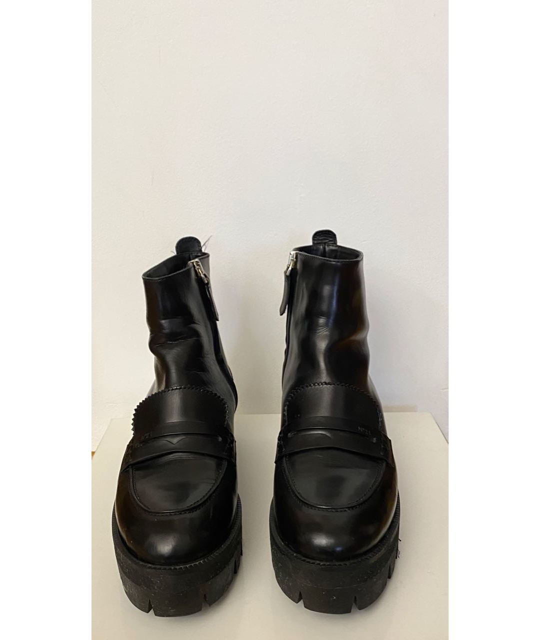 NO. 21 Черные кожаные ботинки, фото 2