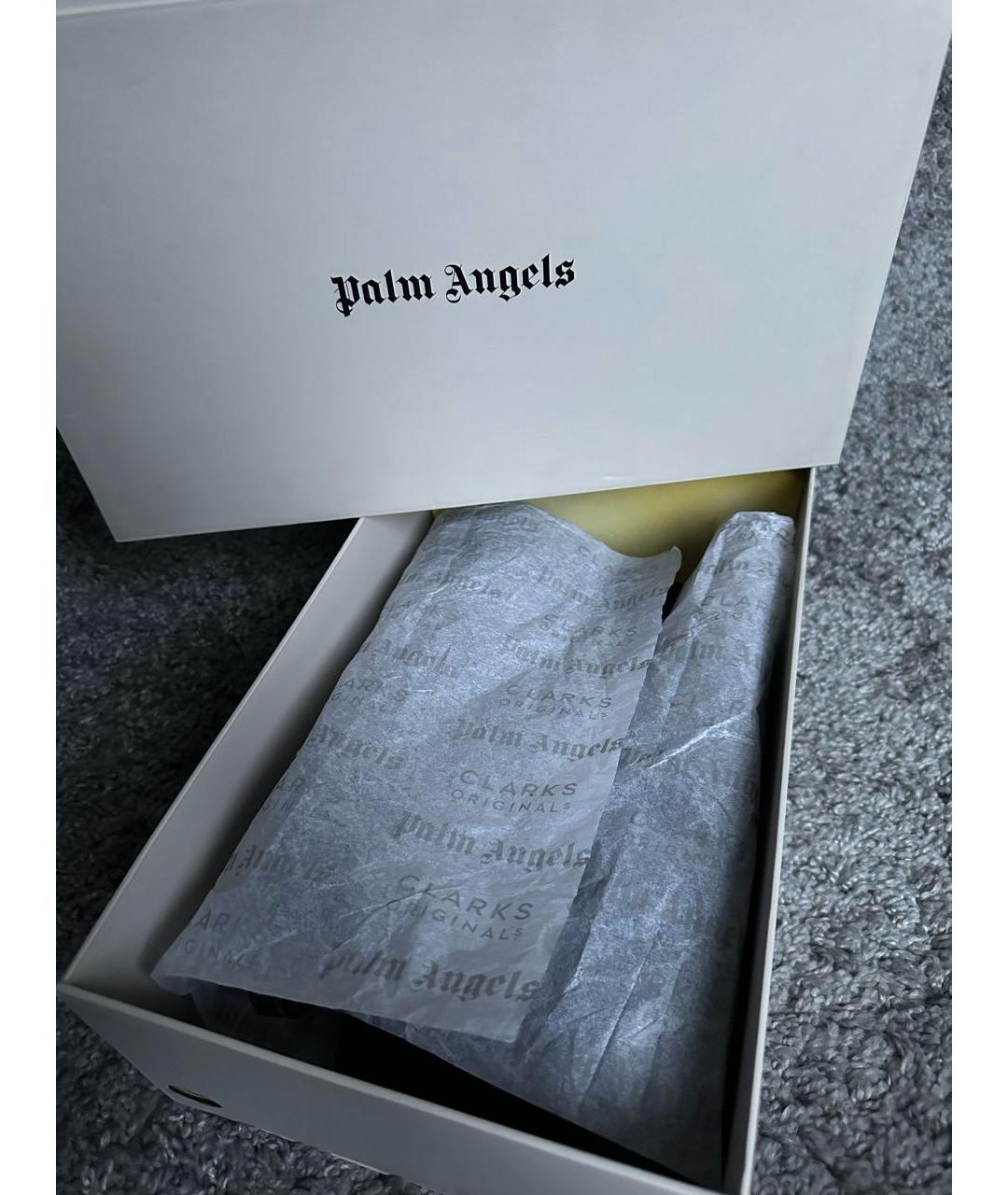 PALM ANGELS Черные кожаные высокие ботинки, фото 5