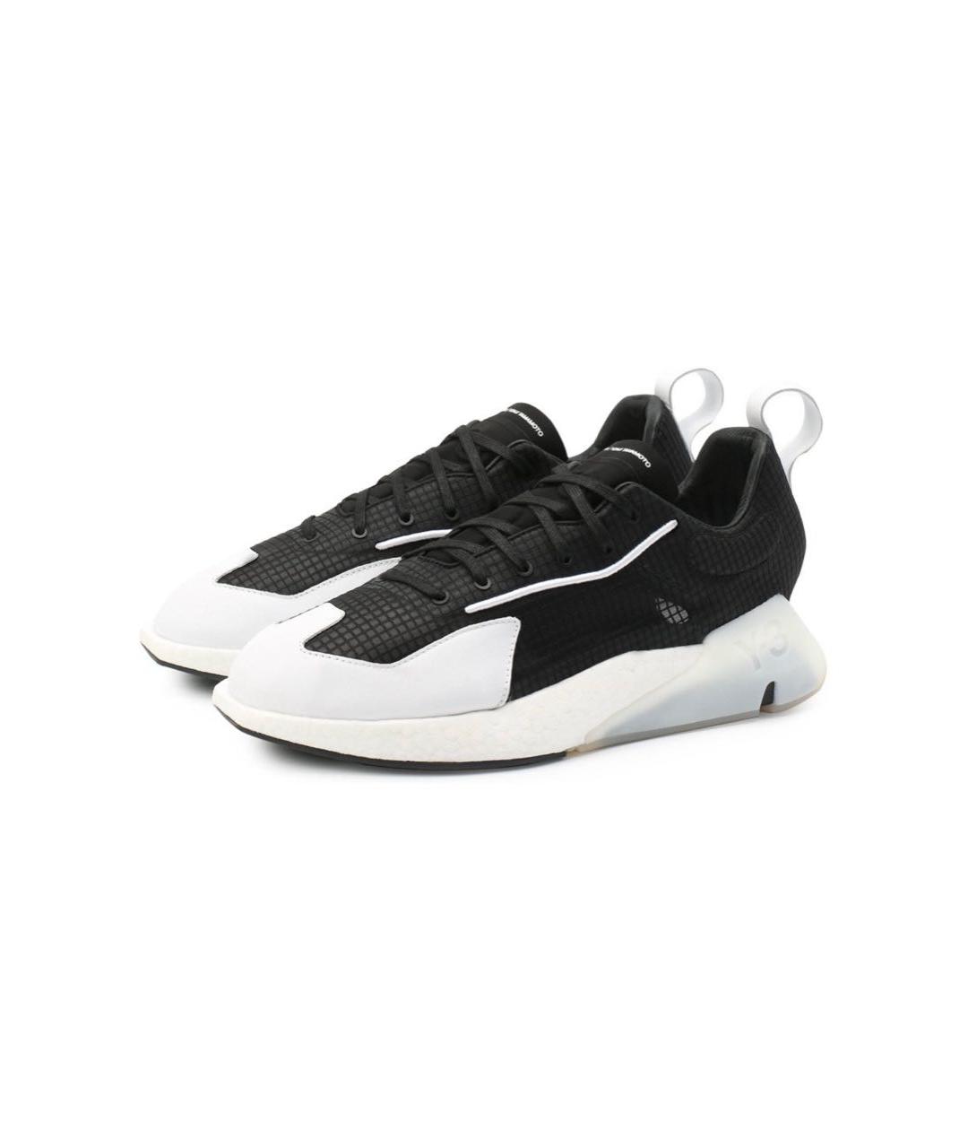 Y-3 Черные низкие кроссовки / кеды, фото 8