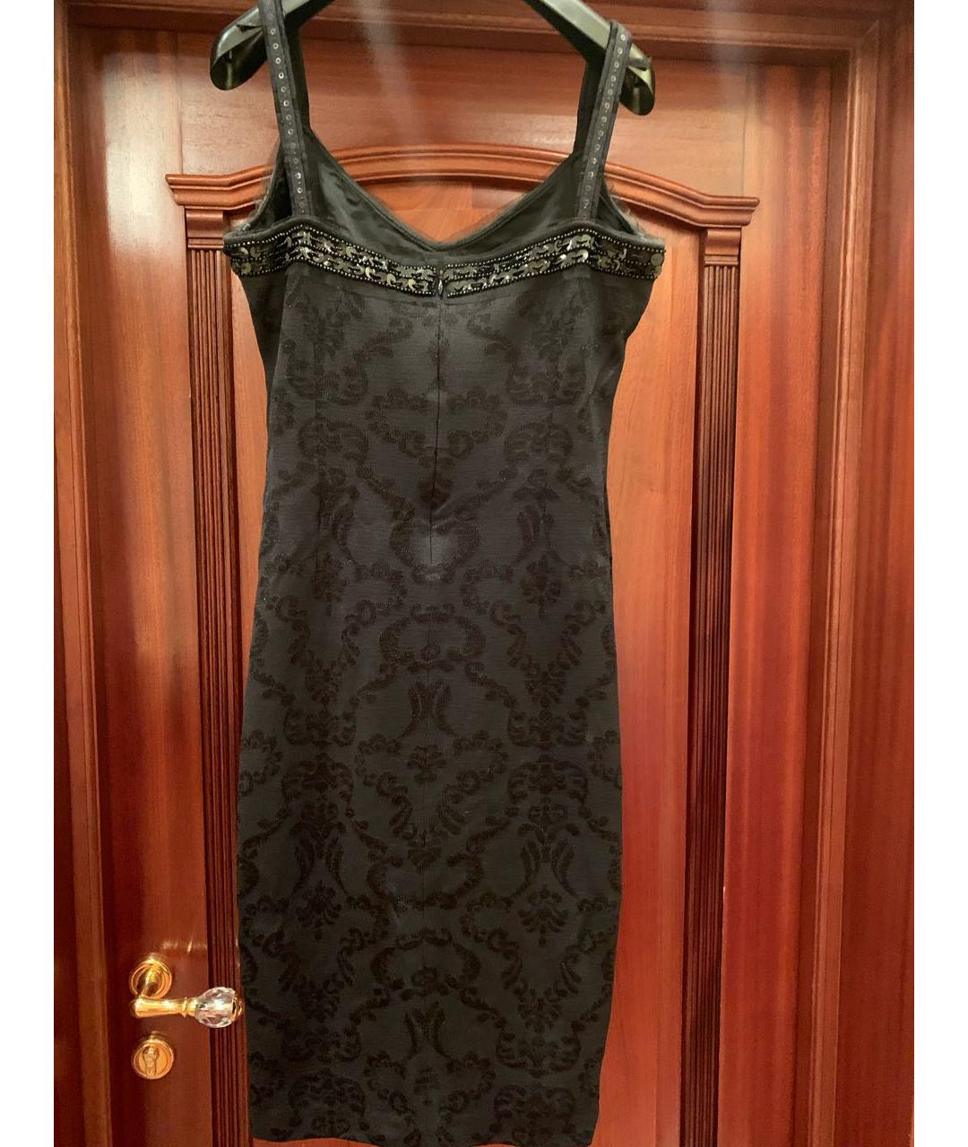 ST. JOHN Черное вискозное вечернее платье, фото 6