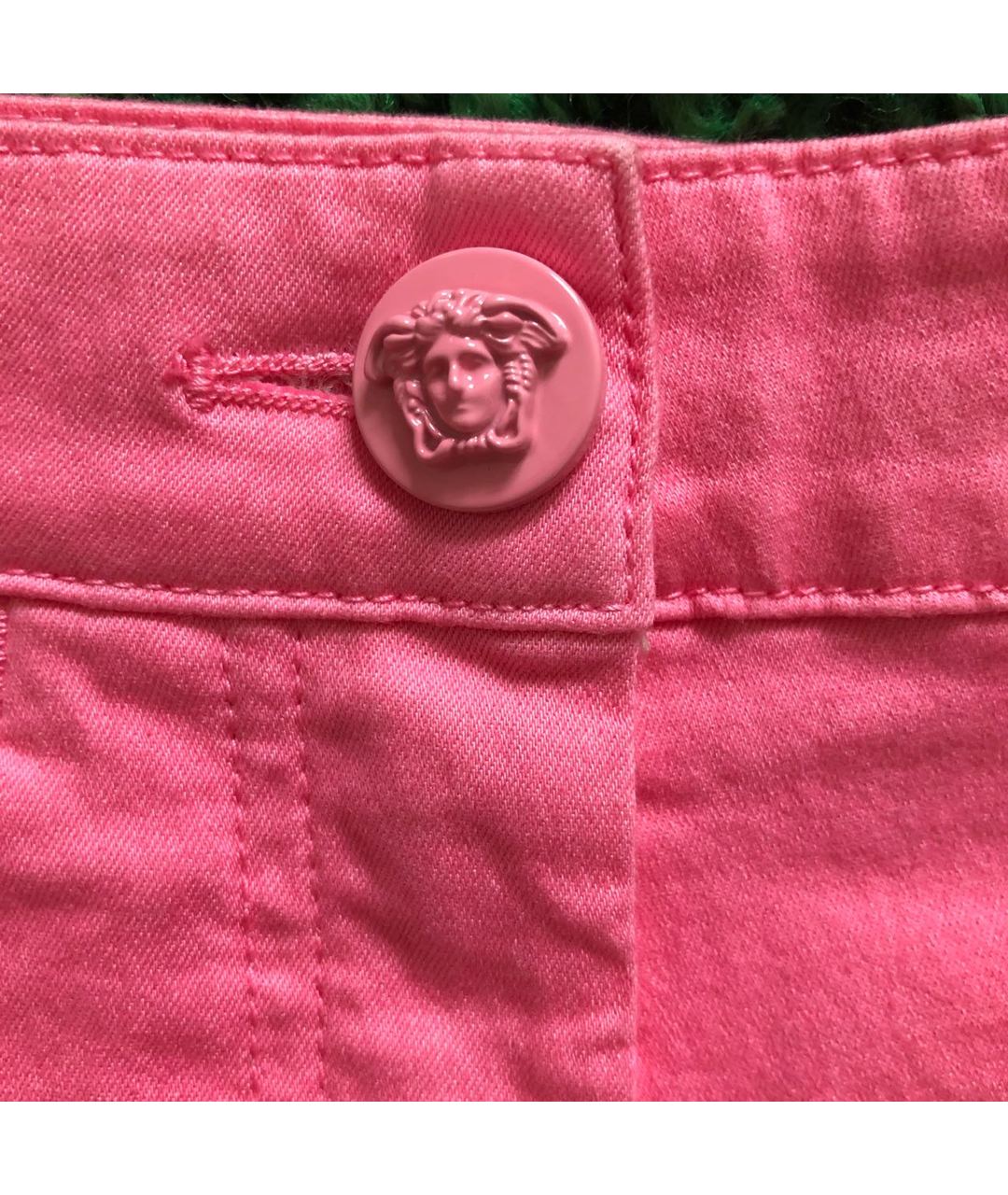 VERSACE Розовые хлопко-эластановые шорты, фото 8