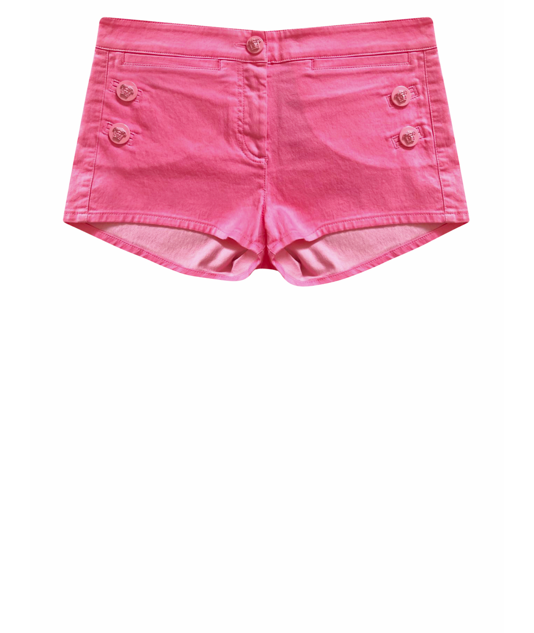 VERSACE Розовые хлопко-эластановые шорты, фото 1
