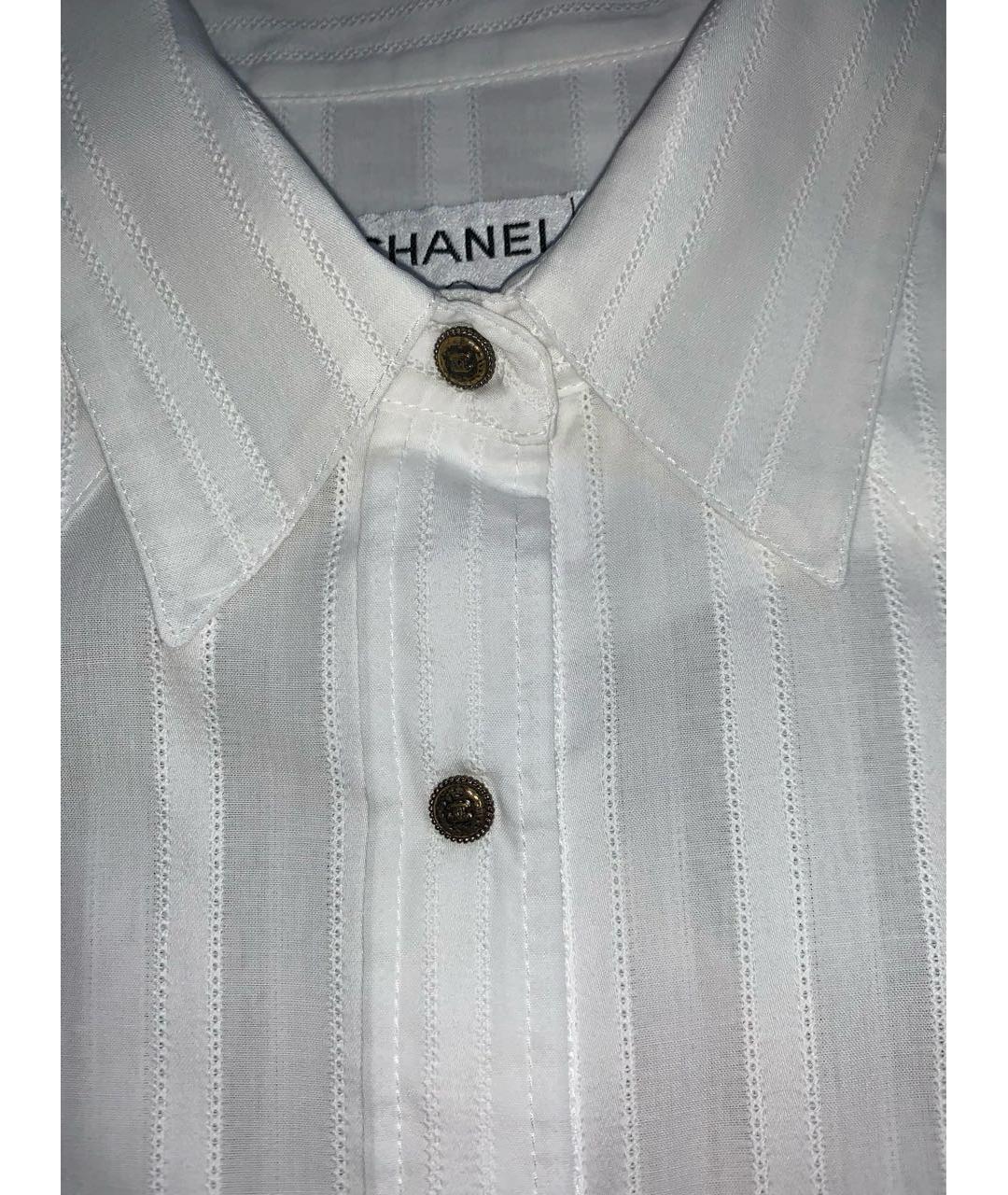 CHANEL PRE-OWNED Белая хлопковая рубашка, фото 3