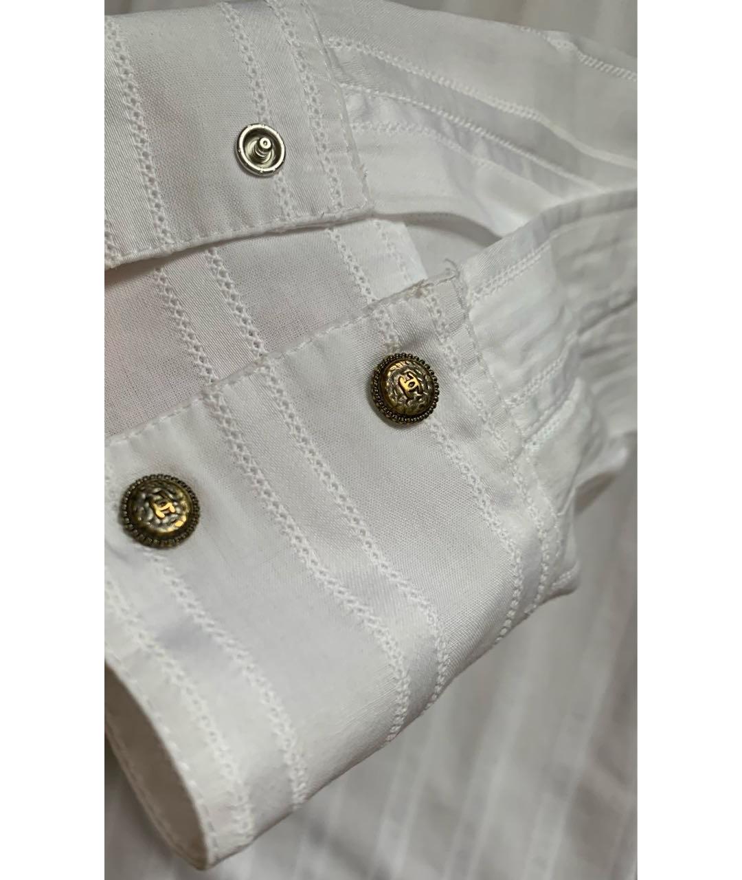 CHANEL PRE-OWNED Белая хлопковая рубашка, фото 7