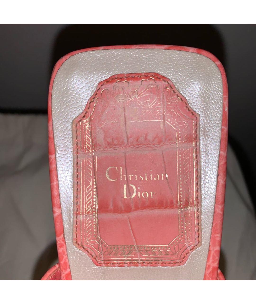 CHRISTIAN DIOR PRE-OWNED Розовые кожаные туфли, фото 5