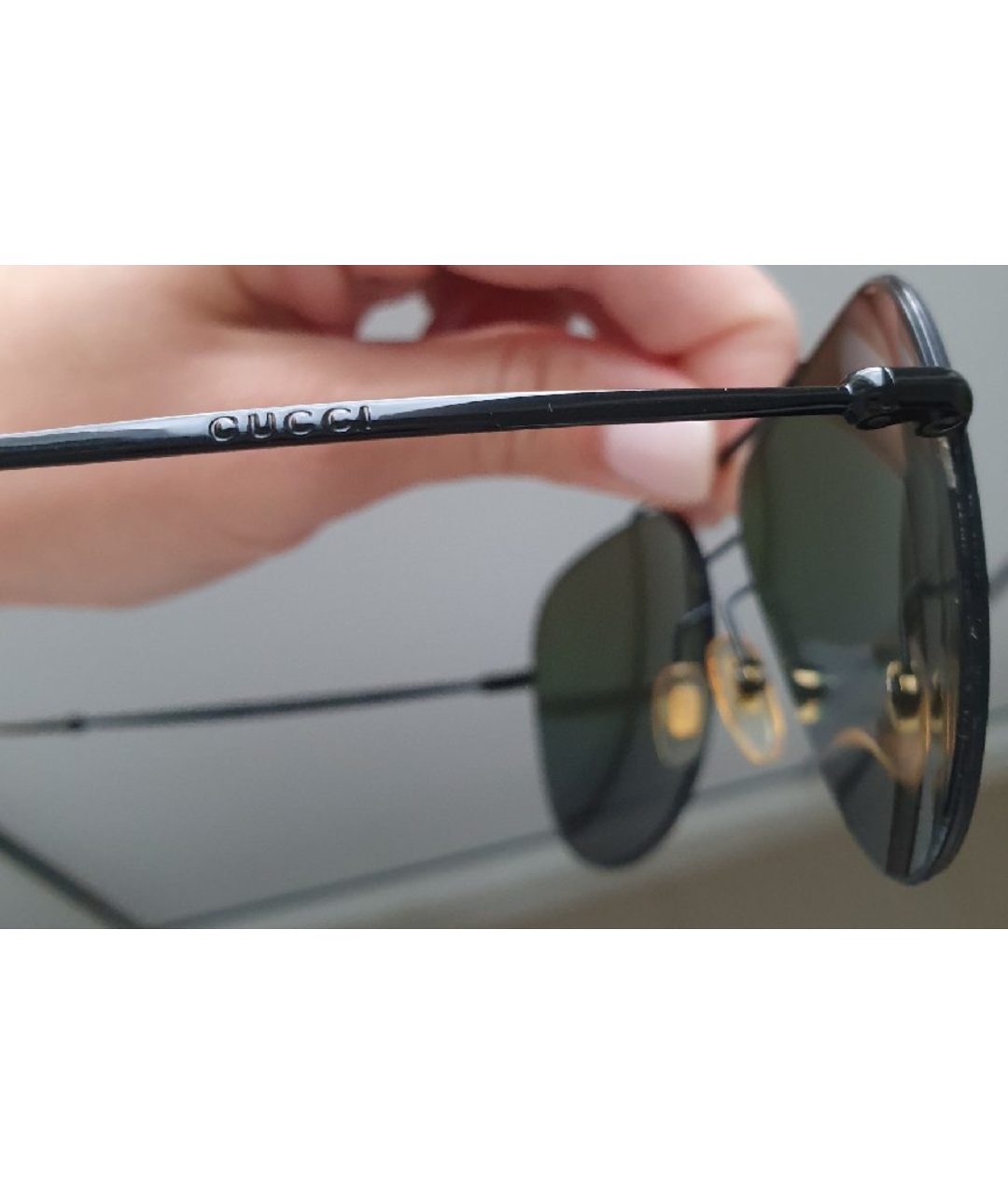 GUCCI Мульти металлические солнцезащитные очки, фото 3
