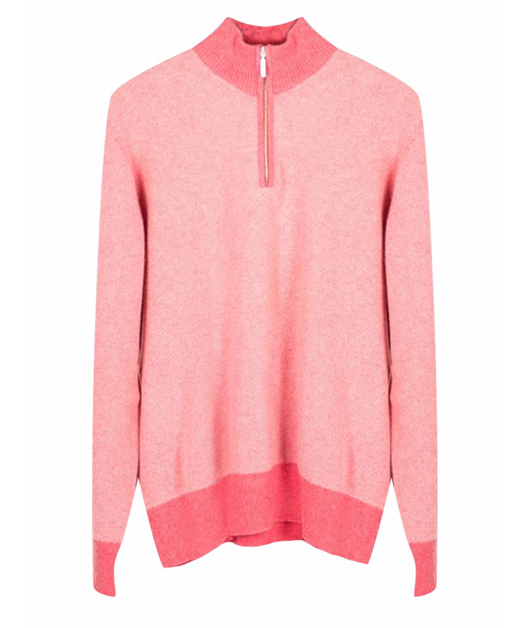 LES COPAINS Розовый шерстяной джемпер / свитер, фото 1