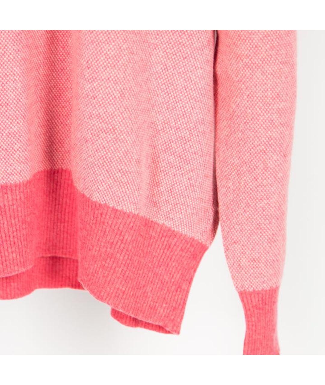LES COPAINS Розовый шерстяной джемпер / свитер, фото 3