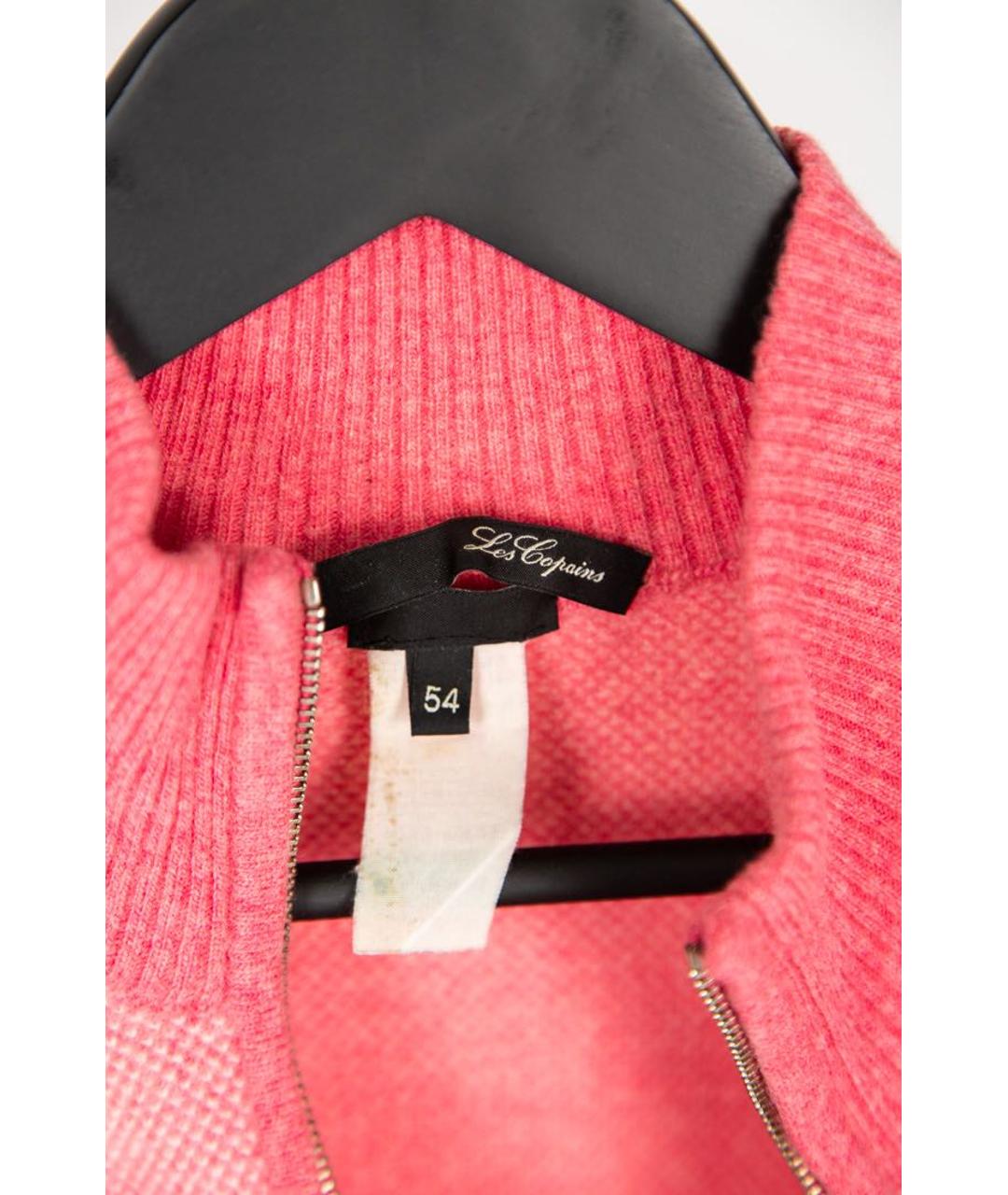 LES COPAINS Розовый шерстяной джемпер / свитер, фото 8