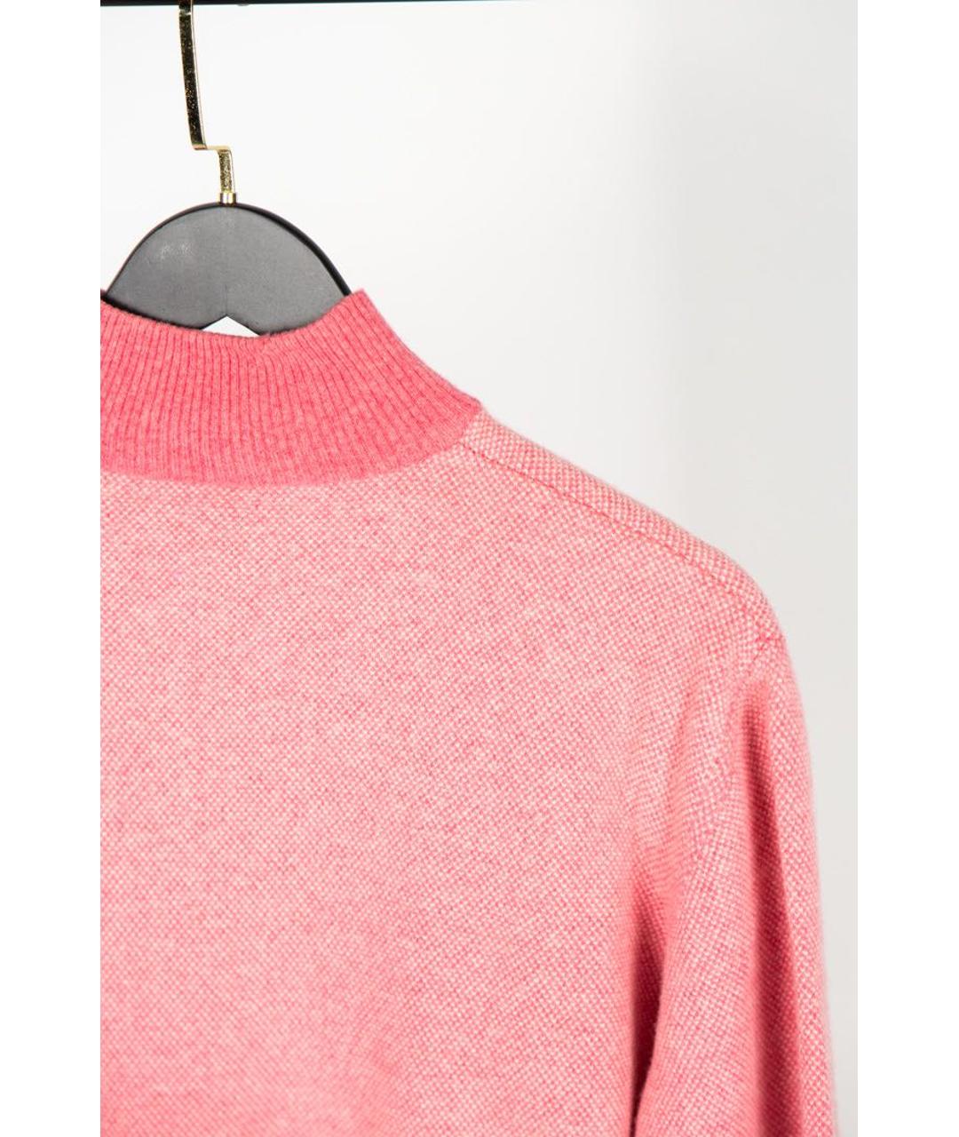 LES COPAINS Розовый шерстяной джемпер / свитер, фото 6