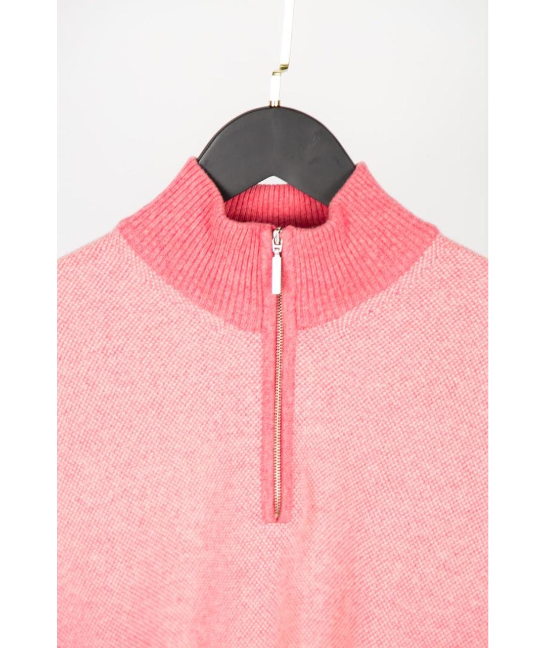 LES COPAINS Розовый шерстяной джемпер / свитер, фото 4