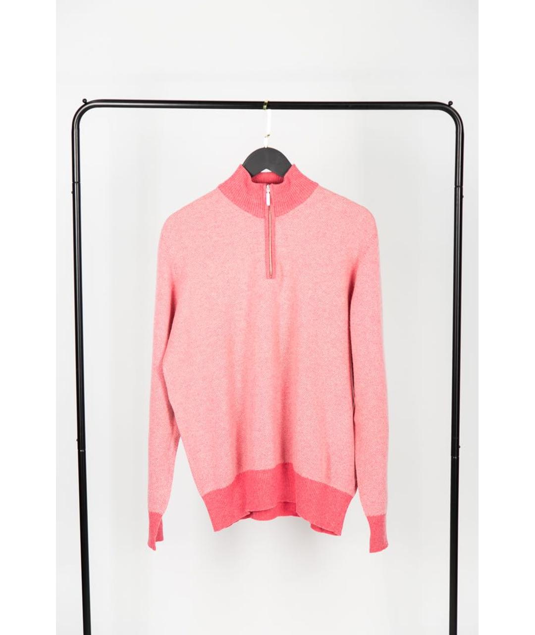 LES COPAINS Розовый шерстяной джемпер / свитер, фото 9