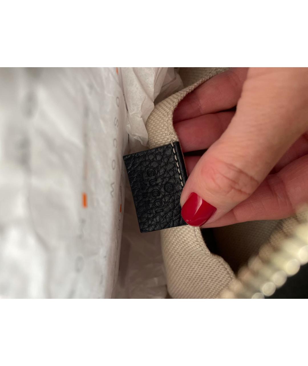 GUCCI Черный кожаный рюкзак, фото 4