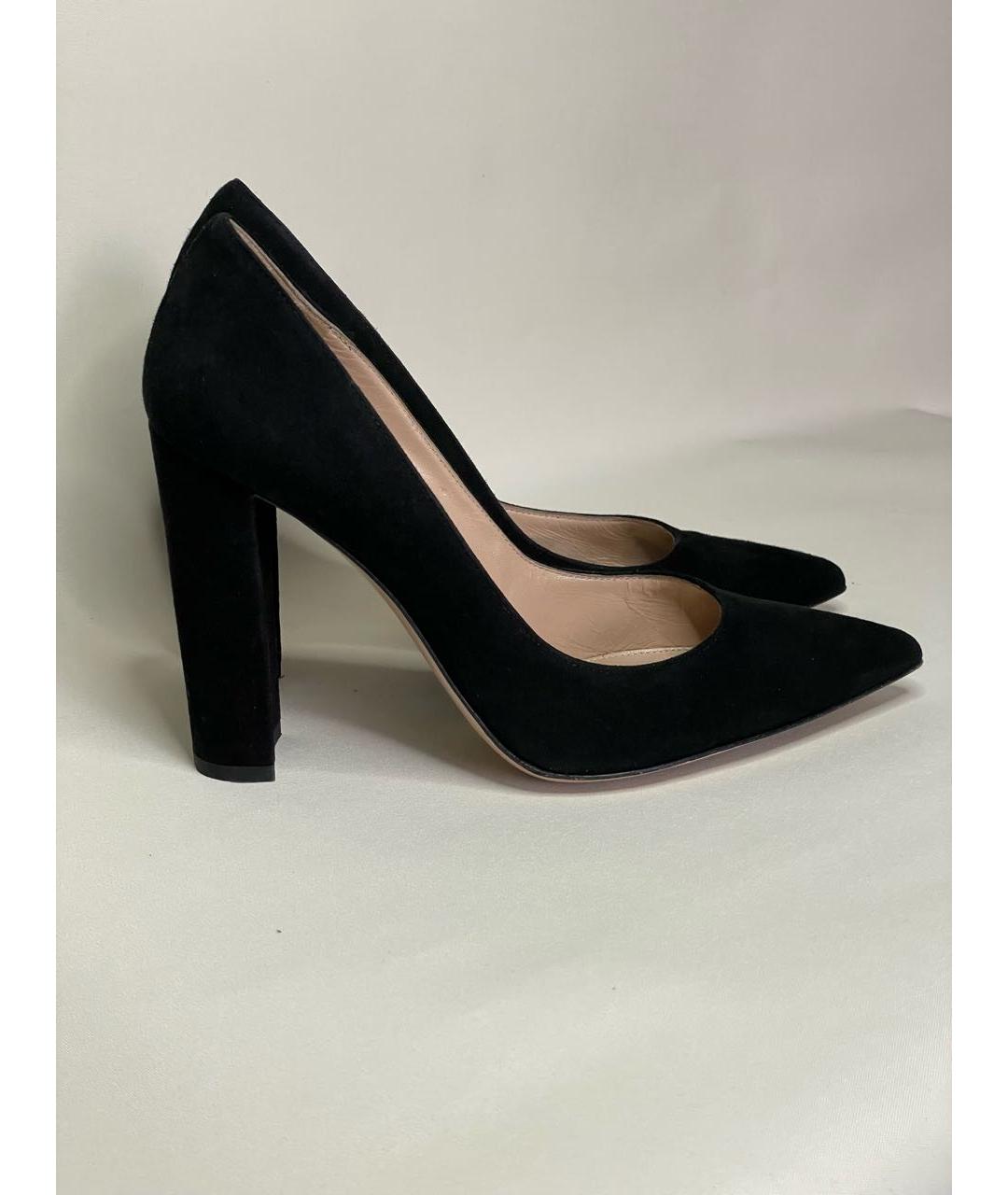 GIANVITO ROSSI Черные замшевые туфли, фото 8
