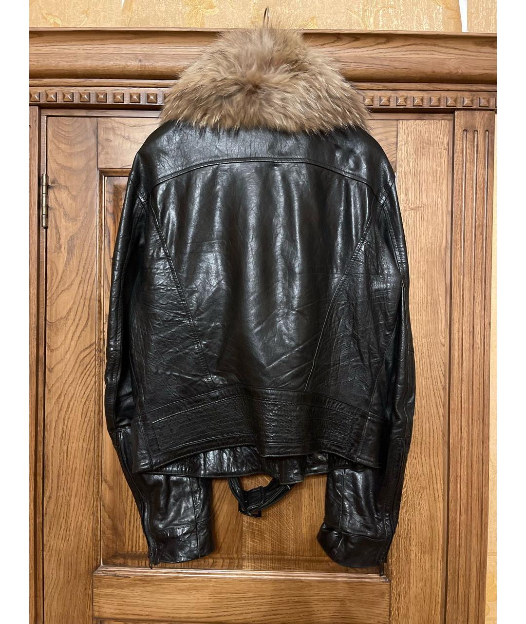 Andrew Mackenzie Черная кожаная куртка, фото 2