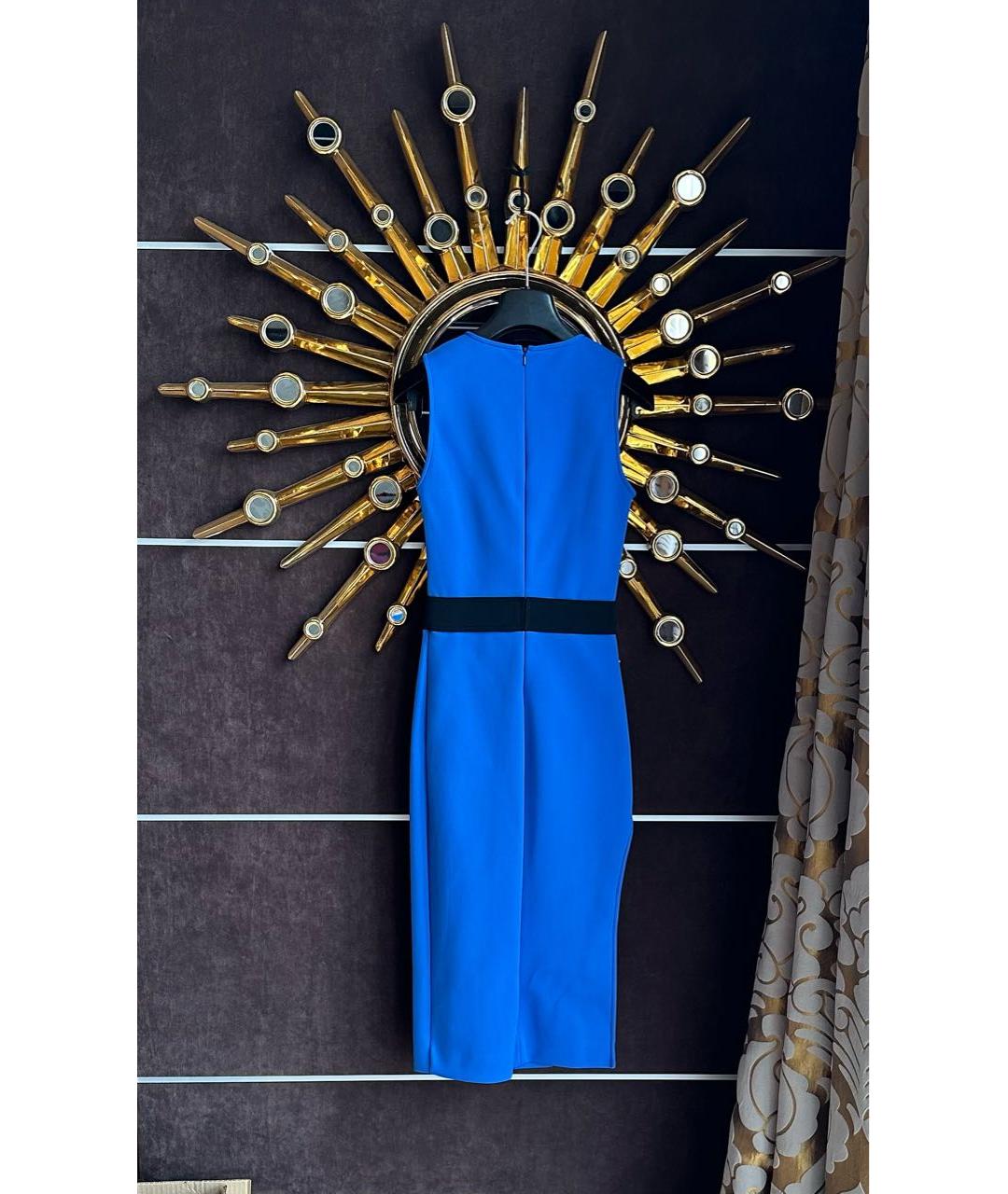 DAVID KOMA Синее повседневное платье, фото 3
