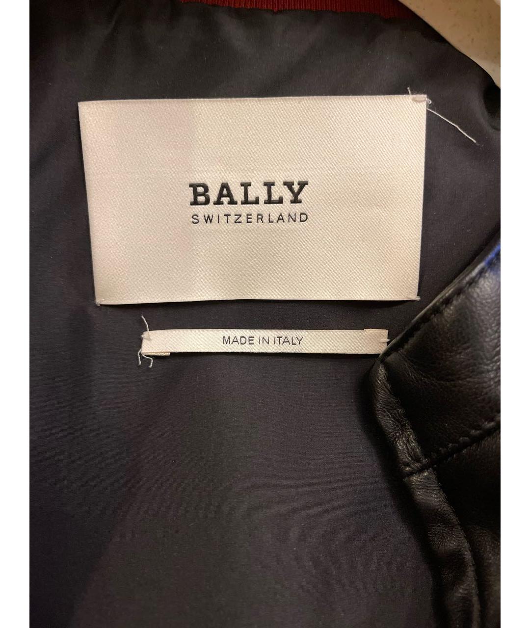 BALLY Черная кожаная куртка, фото 3