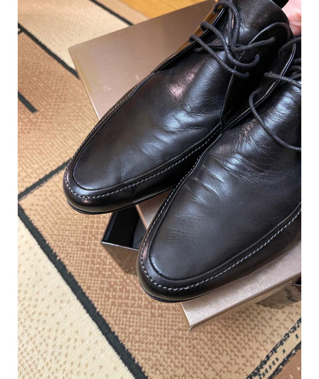 FABI Черные кожаные туфли, фото 2